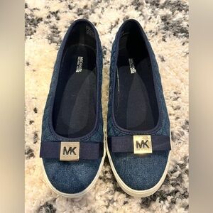 Michael Kors Denim Blue Slip-Ons
